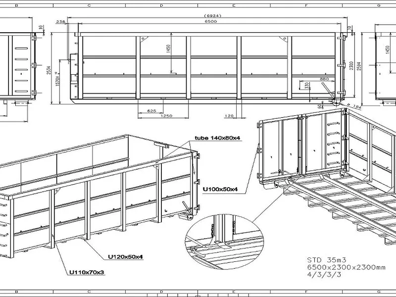 Standardní kontejner STD 1250