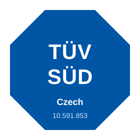 TÜV SÜD Czech — certifikát ev. č. 10.591.853